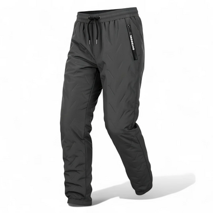 Kozby Peluş Jogger Unisex Rüzgar Geçirmez Kışlık Jogger Pantolon
